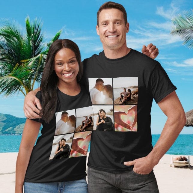 5 Photo Custom Collage Personalised T-Shirt (Creator Uploaded)