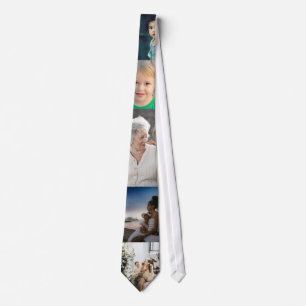 5 Photo Customised Collage Tie