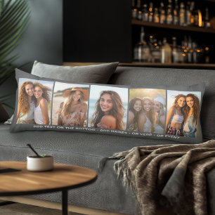 5 Photo Template Modern Minimal Text Under Photo Body Cushion