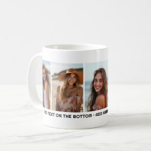 5 Photo Template Modern Minimal Text Under Photo Coffee Mug