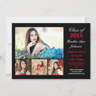 5 Photos Collage - Graduation Announcement