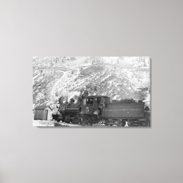 #5 Railroad Engine Colorado & Southern Canvas Print (Front)