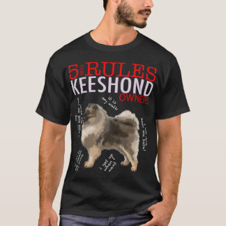 5 Rules for Keeshond Owners tee shirt T-shirt Tshi
