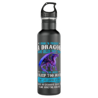 5 Signs I'm Probably A Dragon Dragon Lovers Gift 710 Ml Water Bottle