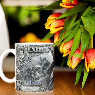 $5 Silver Certificate Mug – 1896 Vintage Banknote