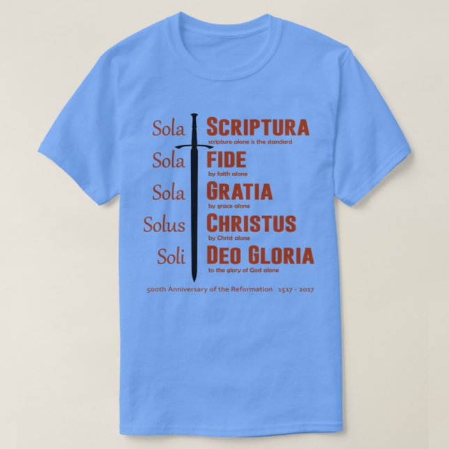 5 Solas 1 T-Shirt (Design Front)