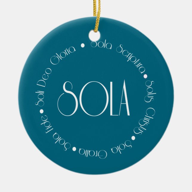 5 Solas Ceramic Tree Decoration (Front)