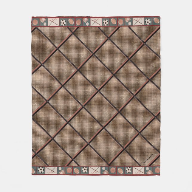 5 Sports Vintage Fleece Blanket (Front)