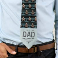 5 STAR DAD Modern Cool 2 Photo Father's Day