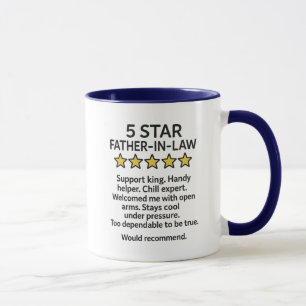 5 Star Father-In-Law Mug