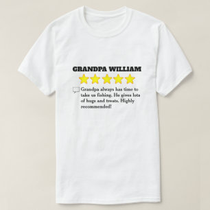 5 Star Grandpa Review T-Shirt