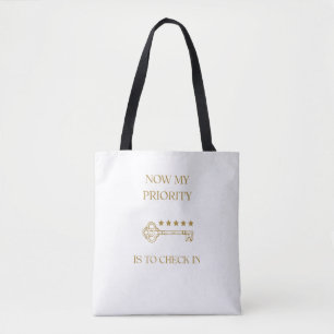 5 Star Hotel Check In Retro Luxury Holidays Summer Tote Bag