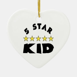 5 Star Kid Ceramic Tree Decoration