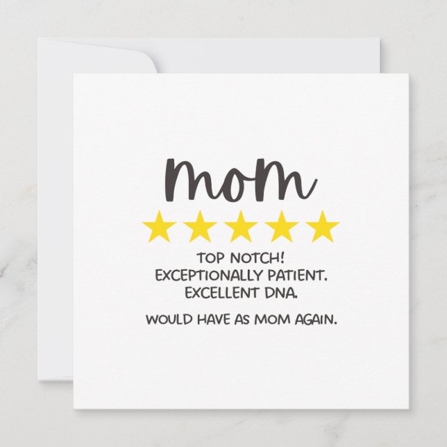 5 Star Mom Card (Front)