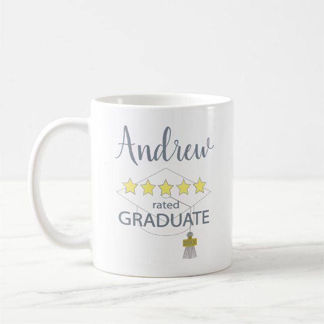 5 Star Rated Graduate Coffee Mug (Left)
