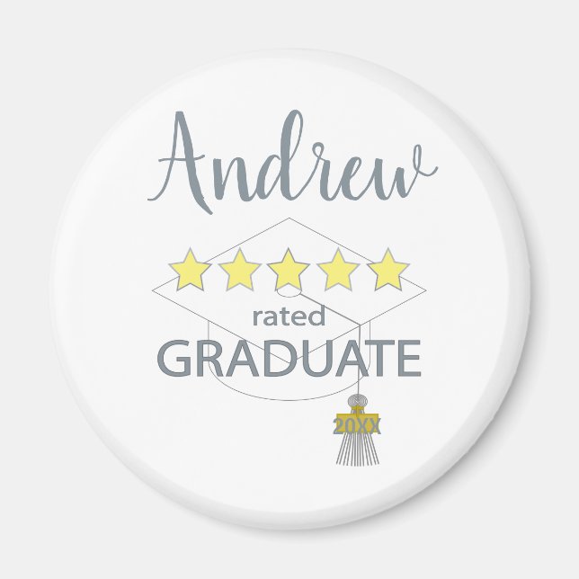 5 Star Rated Graduate Magnet (Front)