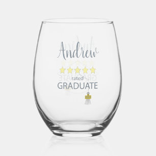 5 Star Rated Graduate Stemless Wine Glass