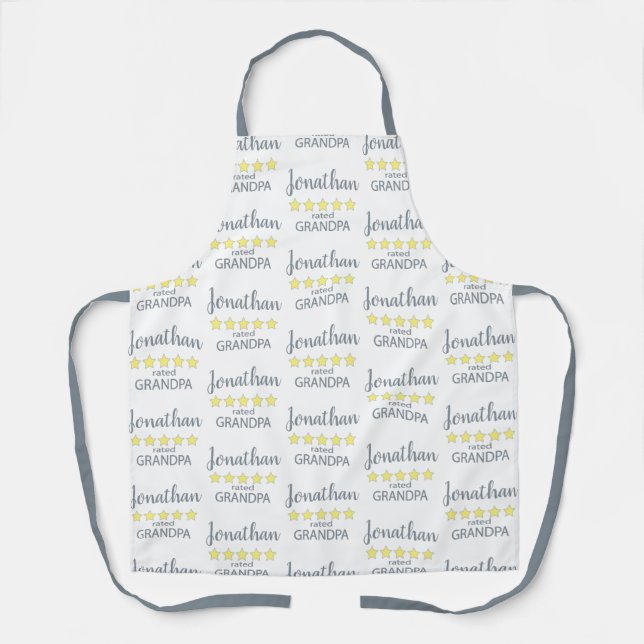5 Star Rated Grandpa Apron (Front)