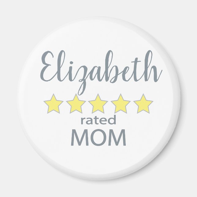 5 Star Rated Mum Magnet (Front)