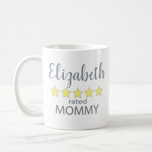 5 Star Rated Mummy Coffee Mug (Left)