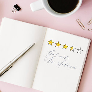 5 Star Rating Review Book Teacher  Self-inking Sta Stamp