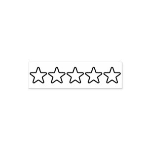5 Star Rating Self-inking Stamp