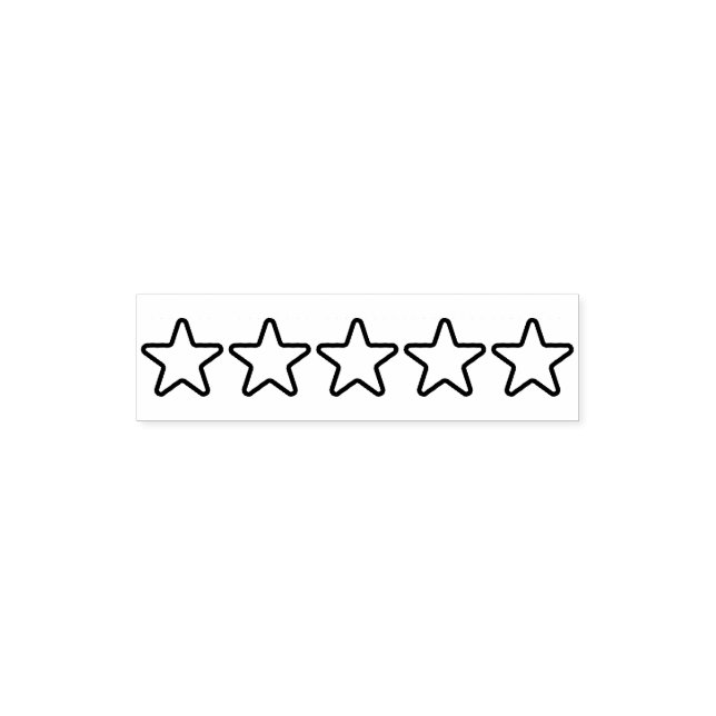 5 Star Rating Self-inking Stamp (Design)