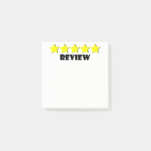 5 Star Review Post-It Notes