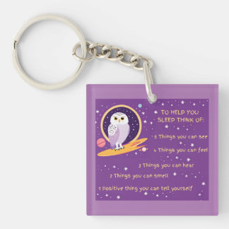 5 Step Mindfulness Acrylic Keychain