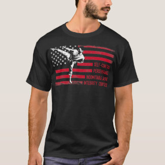 5 Tenets American Taekwondo Fighting 1 T-Shirt