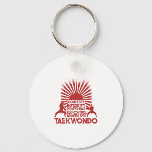 5 Tenets Of Taekwondo Key Ring