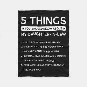 5 Things You Should Know About My Daughter-in-law Fleece Blanket