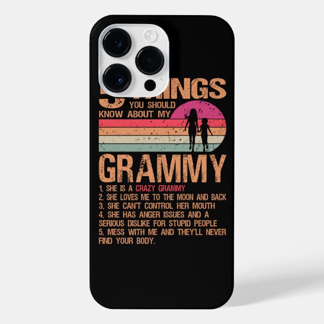 5 Things You Should Know About My Grammy Mother's  iPhone Case (Back)