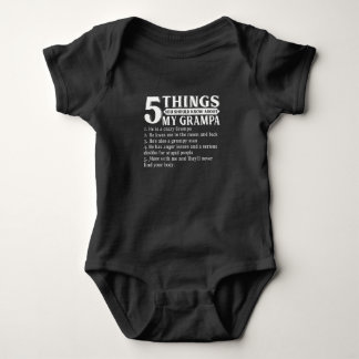 5 Things You Should Know About My Grampa Baby Bodysuit