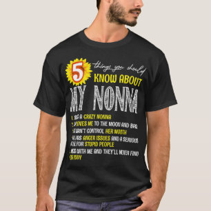 5 Things You Should Know About My Nonna Sunflower T-Shirt