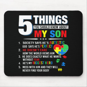 5 Things You Should Know About My Son Autism Aware Mouse Mat