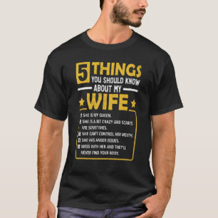 5 Things You Should Know About My Wife  Mommy T-Shirt