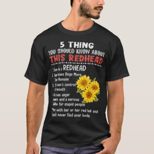 5 Things You Should Know About This Redhead Sunflo T-Shirt