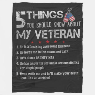 5 THINGS YOU SHOULD KNOW FLEECE BLANKET