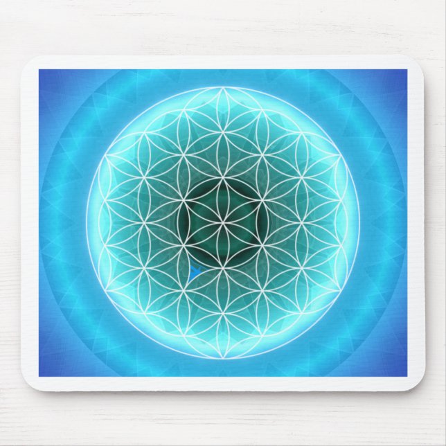 5 throat chakra lightblue created by Tutti Mouse Mat (Front)