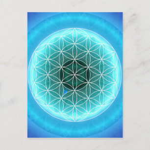 5 throat chakra lightblue created by Tutti Postcard
