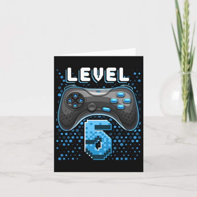 5 Video Game Controller 5th Birthday Gamer Gift Bo Card (Front)