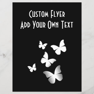 5 White Butterflies Flyer