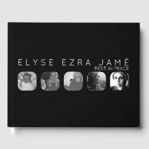 5 window funeral guest book