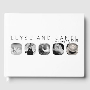 5 window wedding guest book