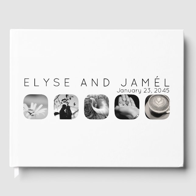 5 window wedding guest book (Front)