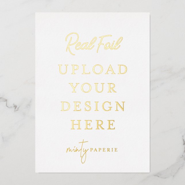 5"x7" Gold Foil Portrait Print - Do It Yourself (Front)