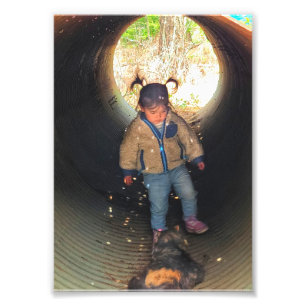 5"x7" Photo Print    Quinn-Kitty-Culvert