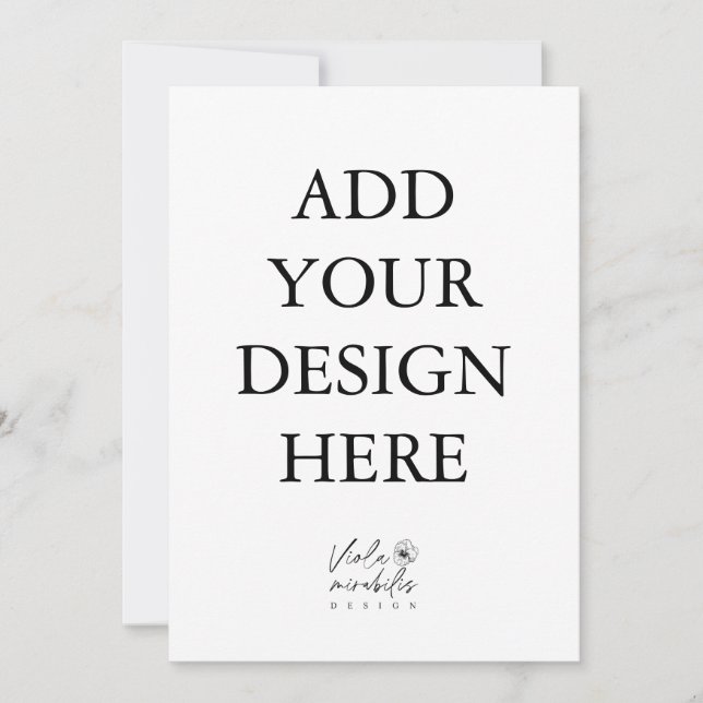 5"x7" Portrait Card Printing (Front)