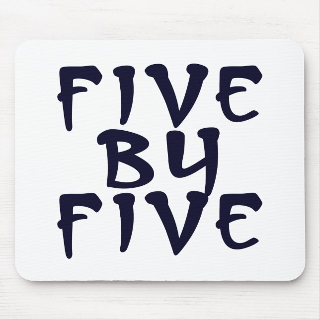5 x 5 mouse mat (Front)